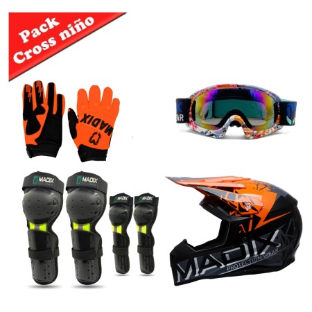 Juego protecciones cross infantil - Roanracing.com