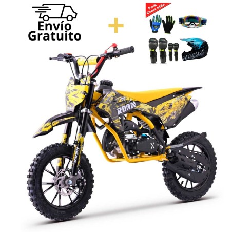 Pack Minimoto Roan CRF50 + Equipación Infantil