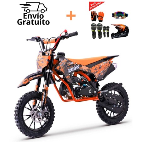 Pack Minimoto Roan CRF50 + Equipación Infantil