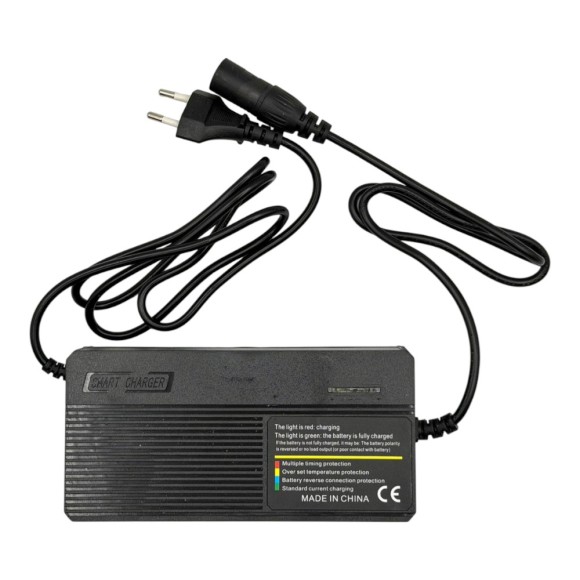 Cargador R2 macho 60V 3.0Ah con ventilador