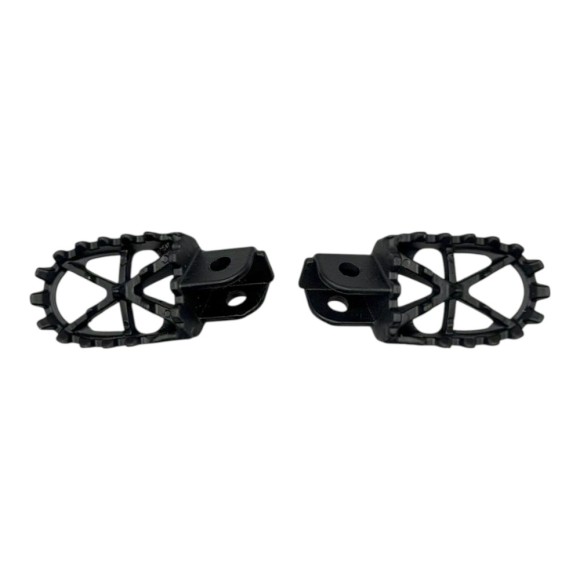 Estriberas plegables de hierro para minicross Warrior