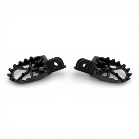 Estriberas plegables de hierro para minicross Warrior