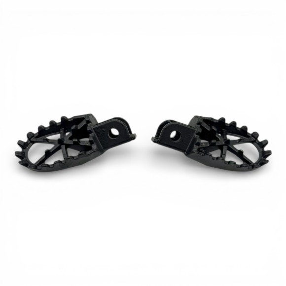 Estriberas plegables de hierro para minicross Warrior