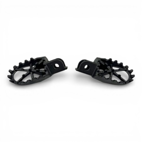 Estriberas plegables de hierro para minicross Warrior