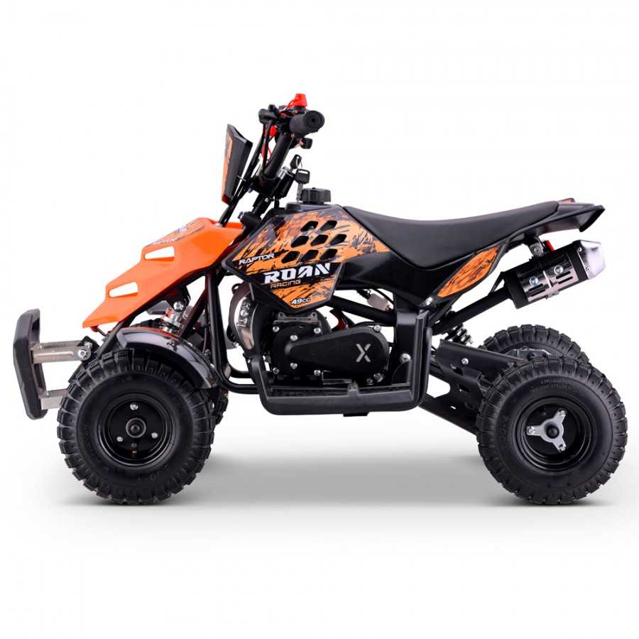 Mini quad gasolina 49cc Roan Raptor R4 Motor 2 tiempos 3.9cv