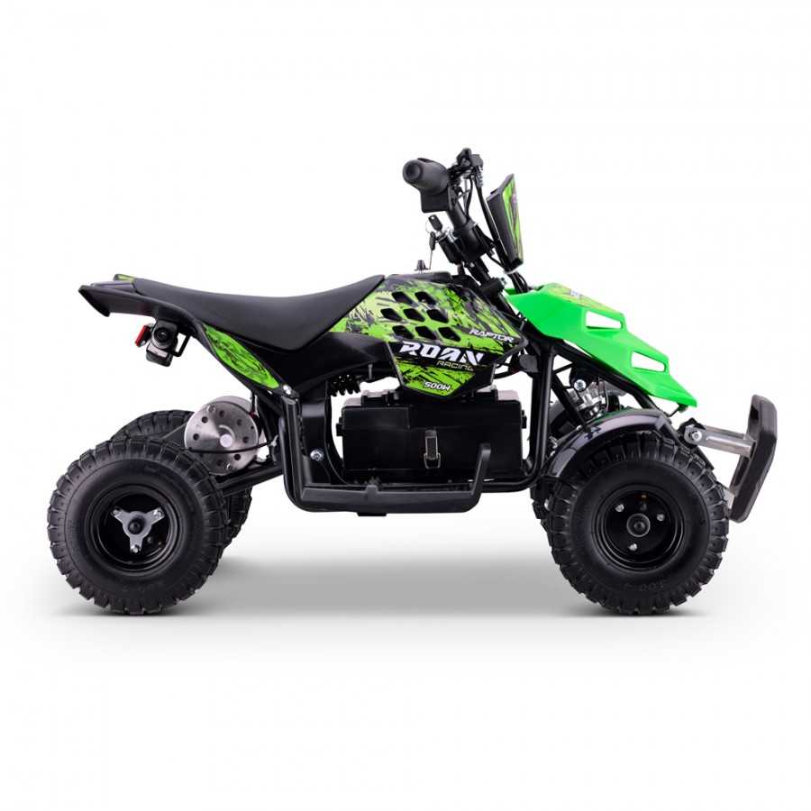 Miniquad eléctrico 500W Roan Raptor R4 36V 12Ah - Roanracing.com