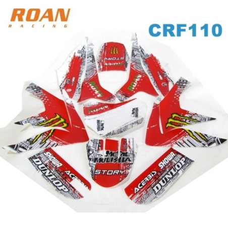 Adhesivos CRF110 Monster-rojo - Roanracing.com