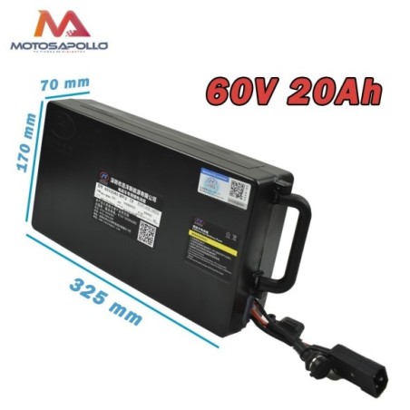 BATERIA LITIO 60V-20AH (CHOPPER) maletín fijo