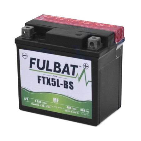 Batería 12V-4.2AH Fultbat FTX5L-BS AGM 113x70x105mm - Roanracing.com