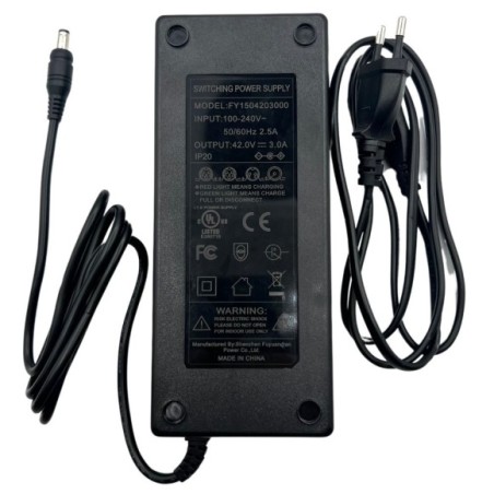 Cargador batería hembra 42V-3AH para bici RXF EVO-Roanracing.com