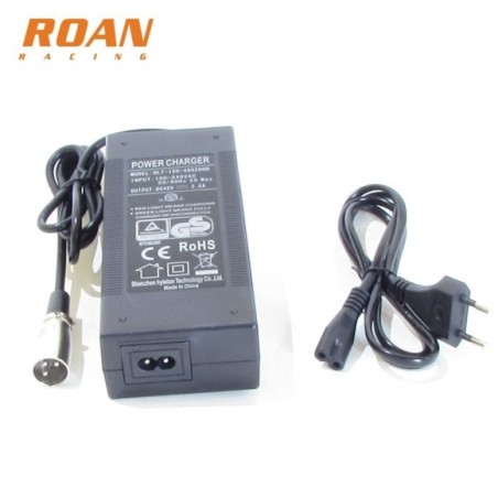 Cargador bateria 48V-2Ah macho - Roanracing.com