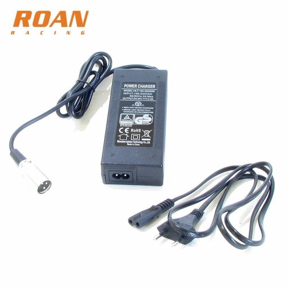 Cargador bateria 36V-2A - Roanracing.com