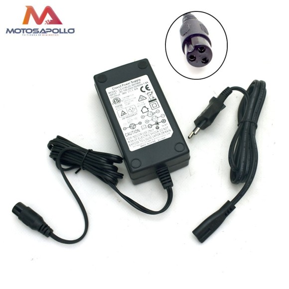 Cargador batería hembra 36V-1.8AH minicross - Roanracing.com