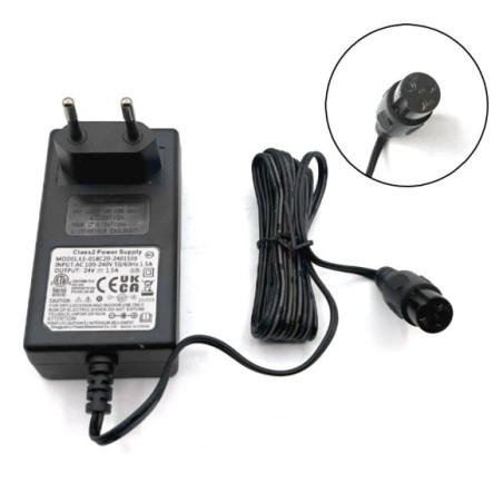 Cargador batería hembra 24v 1.5 ah minicross - Roanracing.com