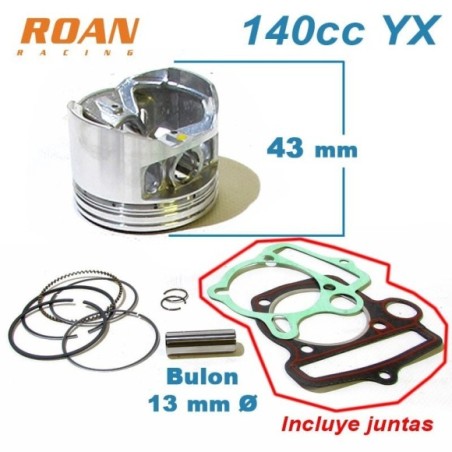 Kit piston 56mm pit bike 140cc YX - Roanracing.com