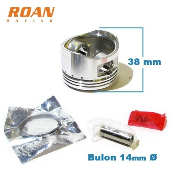 Kit piston 54mm H38mm bulon 14mm pit bike - Roanracing.com