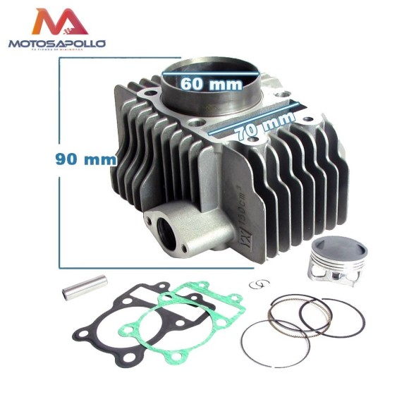 Kit cilindro 150cc YX 60mm Pit bike - Roanracing.com