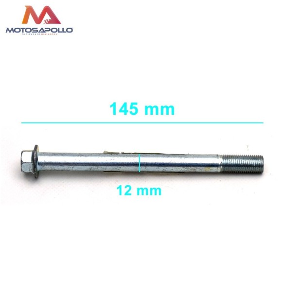 Eje 145 mm rueda trasera minicross - Roanracing.com