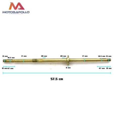 Eje trasero miniquad 49cc Kroco Roanracing.com