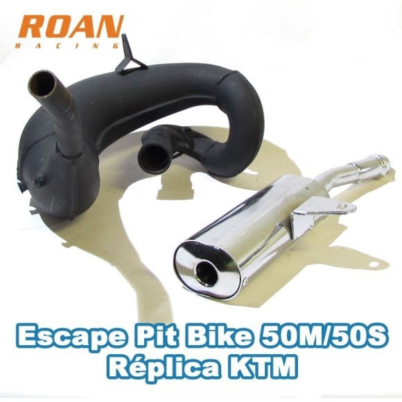 Escape pit bike 50m/50S réplica KTM