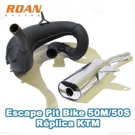 Escape pit bike 50m/50S réplica KTM