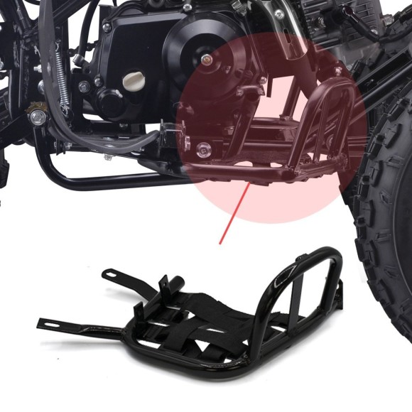 Juego reposapies de acero quad 4 tiempos