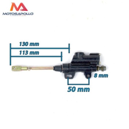 Bomba freno trasero pit bike racor 8 mm - Roanracing.com