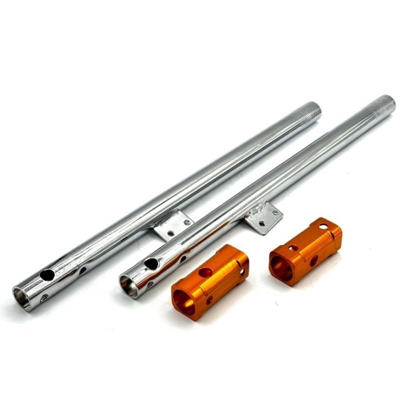 JUEGO HORQUILLA MINI MOTO con soporte