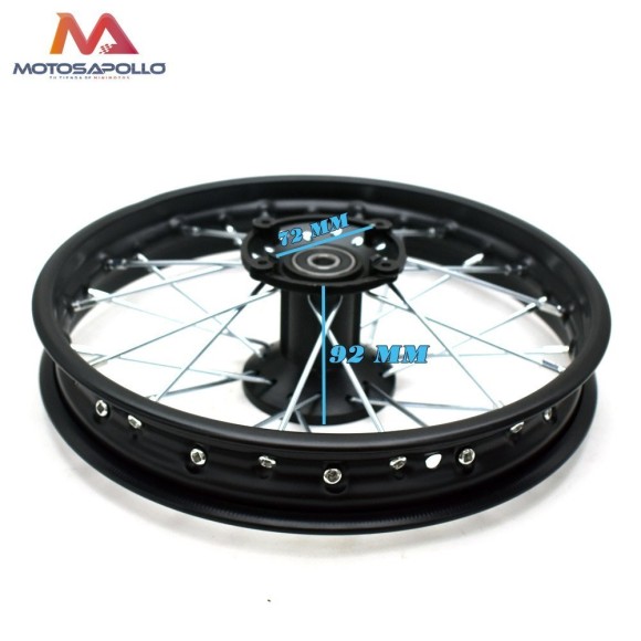 Llanta delantera pit bike 1.40-12" Roanracing.com