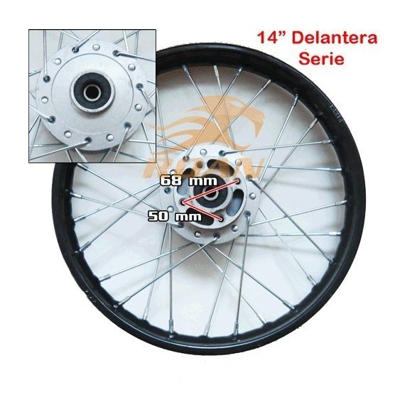 Llanta pit bike 14 Serie Del. - 1