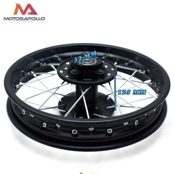 Llanta trasera pit bike 1.85-12" Roanracing.com