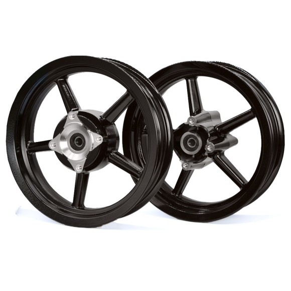 Llantas pitbike supermotard 12" 5 radios - 1