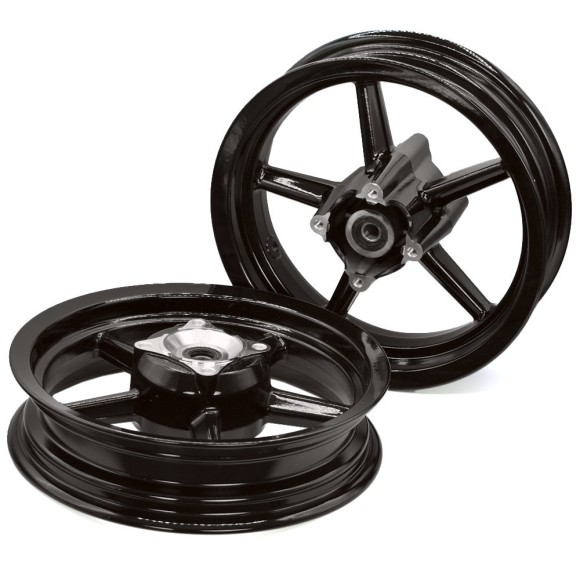 Llantas pitbike supermotard 12" 5 radios - 2
