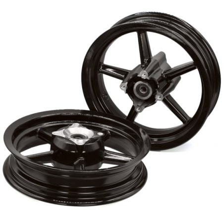 Llantas pitbike supermotard 12" 5 radios - 2