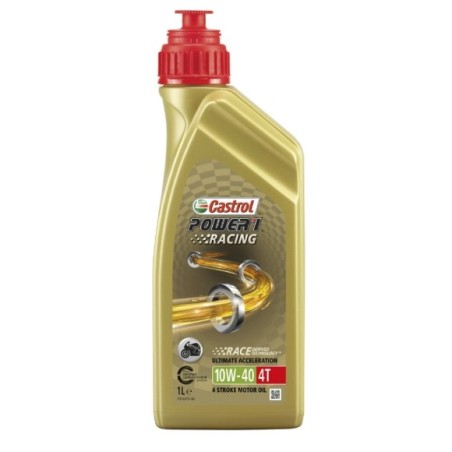 Aceite Castrol 10W40 Motor 4 tiempos Power 1-Racing - Roanracing.com