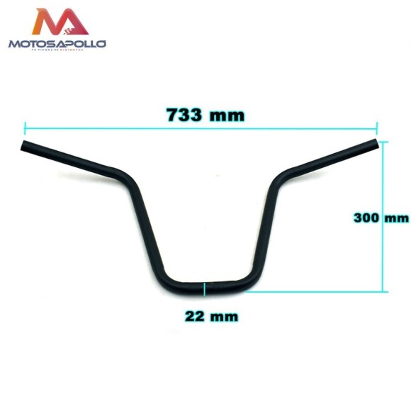 Manillar de acero chopper