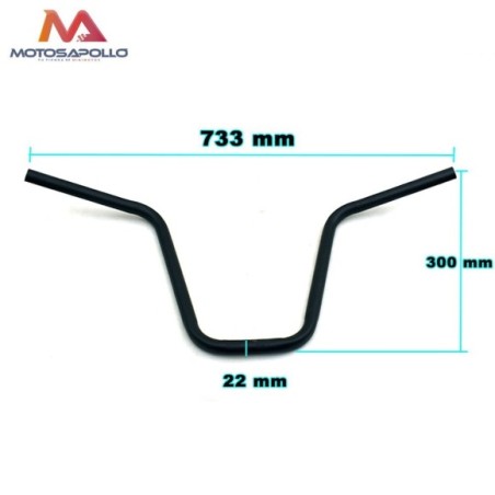 Manillar de acero chopper