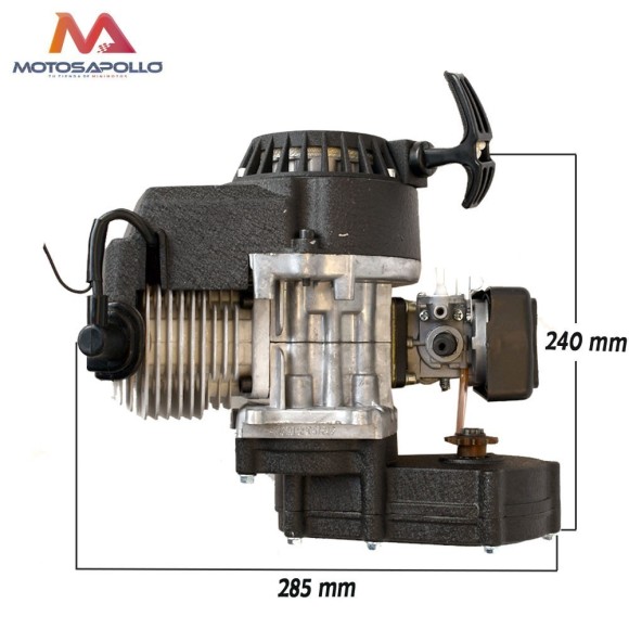 Motor 49cc V3 reductora corta. Roanracing.com