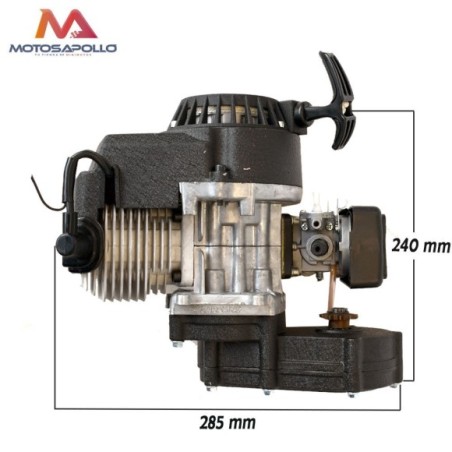 Motor 49cc V3 reductora corta. Roanracing.com