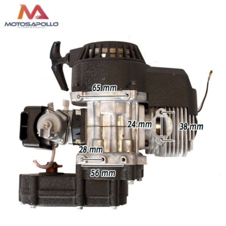 Motor 49cc V3 reductora corta. Roanracing.com