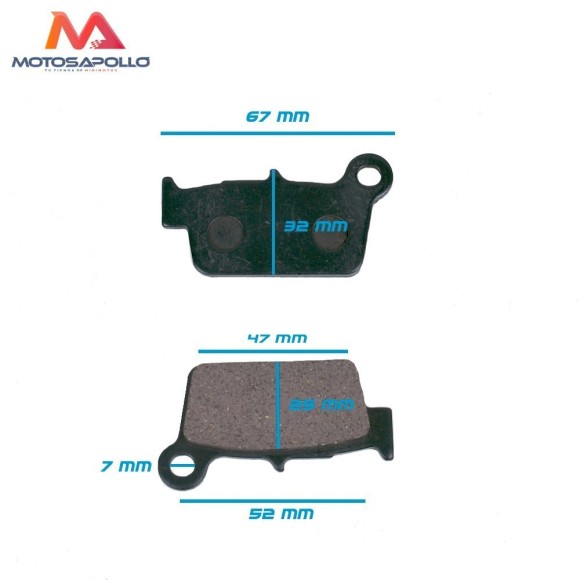 PASTILLAS FRENO AGB31 TRASERA | Roanracing.com