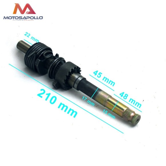 Kit eje arranque 15mm 140CC pit bike - Roanracing.com