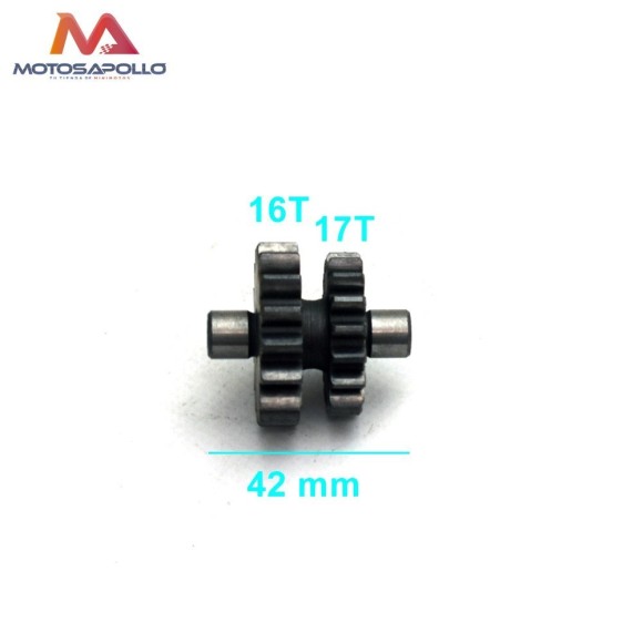 Piñon reductor 16/17T  ZONGSHEN pit bike-Roanracing.com