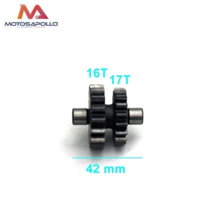Piñon reductor 16/17T  ZONGSHEN pit bike-Roanracing.com