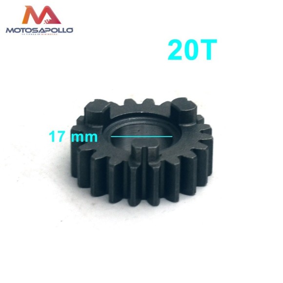 Piñon caja cambio 20T 17mm motocross - Roanracing.com