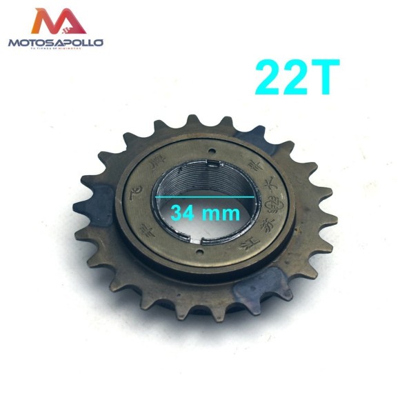 Piñon libre 22T  Kart pedales-Roanracing.com