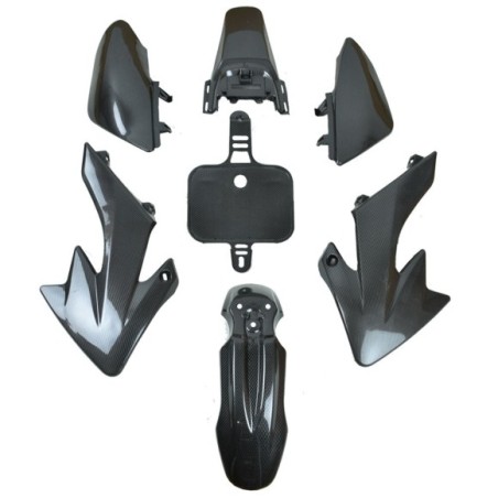 Kit de plástico pit bike CRF50 Carbono - Roanracing.com