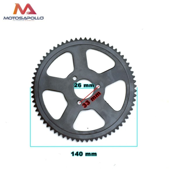 Plato de cadena 26mm 68T minimoto Roanracing.com