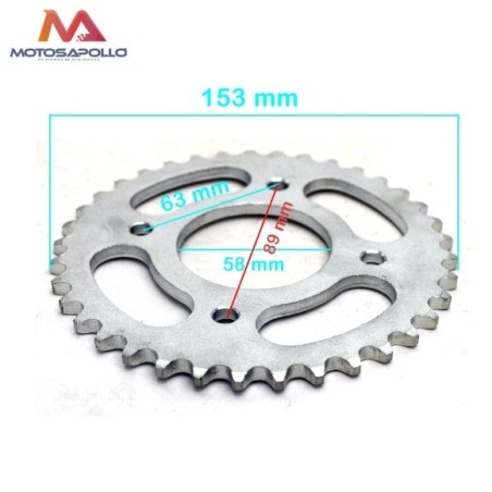 Plato cadena 420 37T AGB - Roanracing.com