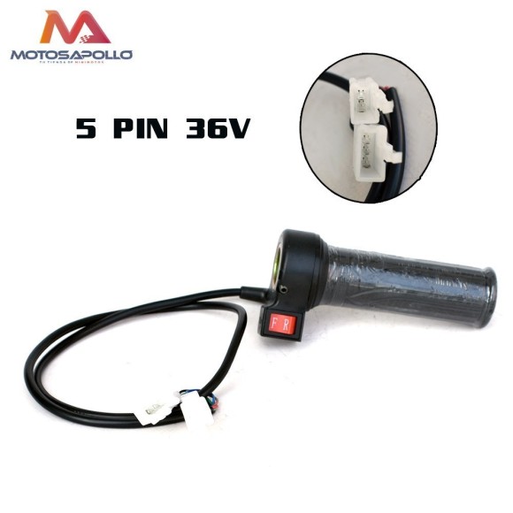 ACELERADOR ELECTRICO 5PIN 36V INTERRUPTOR DE MARCH